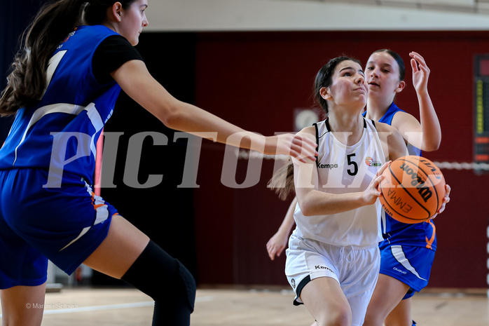 02.03.2025 Österreichischer Basketballverband 2024/25, SLWU16 Basket Flames UNION vs. DBB  Basketgirls Wels