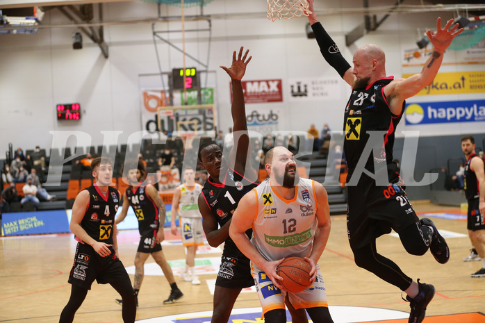Basketball Superliga 2021/22, Grunddurchgang 17.Runde Klosterneuburg Dukes vs. Flyers Wels