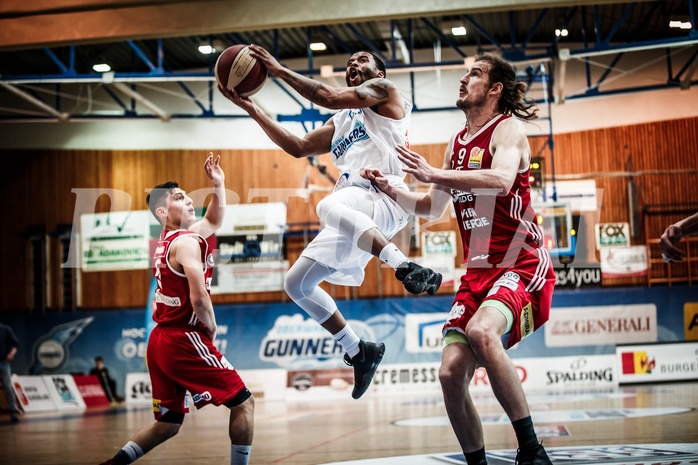 Basketball, ABL 2017/18, Grunddurchgang 27.Runde, Oberwart Gunners, BC Vienna, Jerome Seagears (5)
