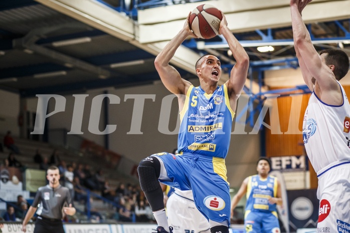 Basketball, Admiral Basketball Superliga 2019/20, Grunddurchgang 6.Runde, Oberwart Gunners, St. Pölten, Philip Jalalpoor (5)