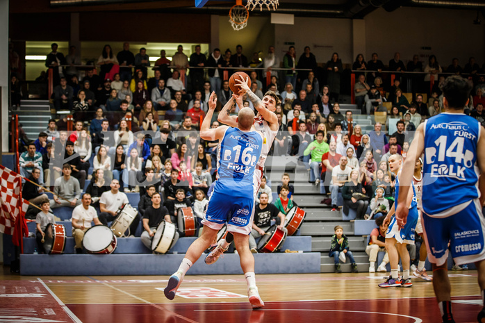 Basketball, win2day Basketball Superliga 2022/23, Grunddurchgang 8.Runde, Traiskirchen Lions, Oberwart Gunners, Aleksandar Andjelkovic (7)