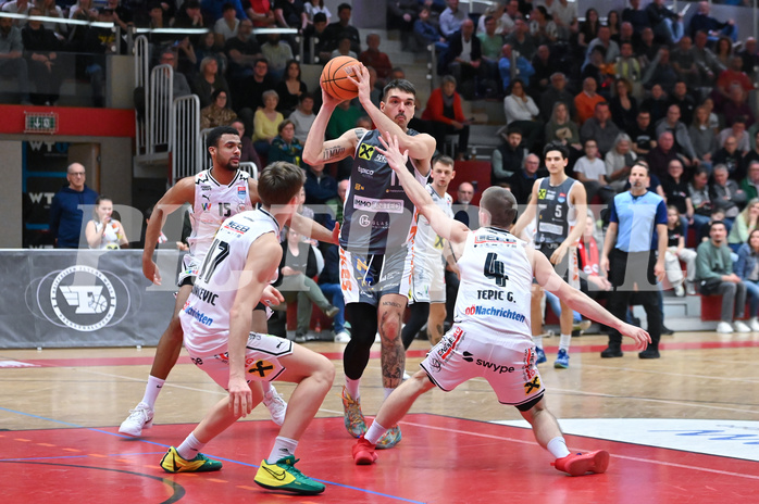 Basketball, Superliga 2024/25, Plazierungsrunde 7.Runde, Flyers Wels vs. Klosterneuburg Dukes,