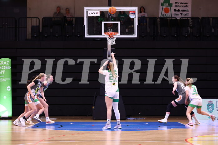 05.04.2025, Graz, Raiffeisen Sportpark, Basketball Damen Superliga 2024/25, Finale Spiel 1, UBI Graz vs. Klosterneuburg Duchess,  
