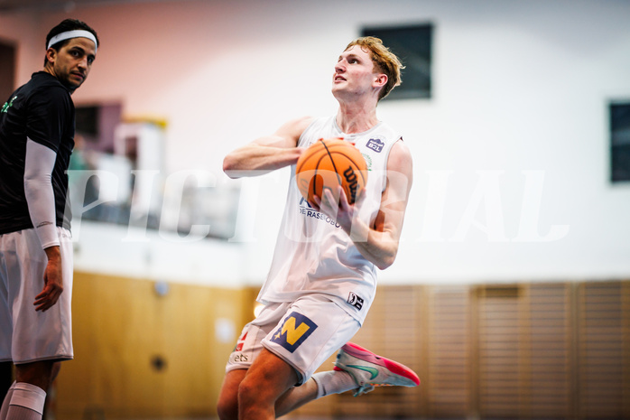 Basketball, Basketball Zweite Liga 2023/24, Grunddurchgang 14.Runde, Deutsch Wagram Alligators, Vienna United, Luis Göd (2)