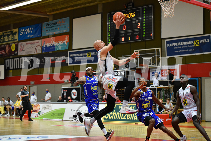 Basketball Superliga 2021/22, 
Viertelfinale Spiel 4, Flyers Wels vs Swans Gmunden