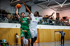 Basketball, Basketball Zweite Liga 2024/25, Grunddurchgang 11.Runde, UDW Alligators, Future Team Steiermark, Benedict von Houwald (21), Kingsley Fobi (14)
