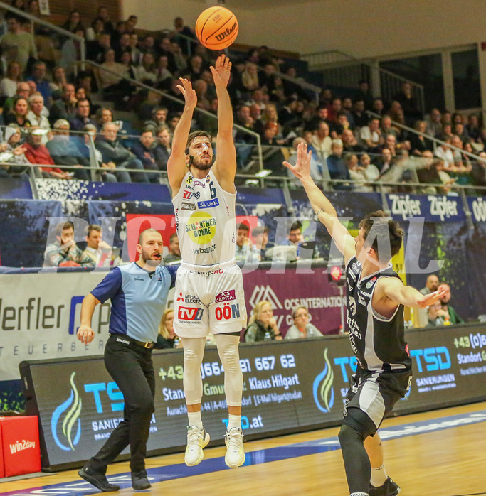 Basketball Superliga 2023/24, Grunddurchgang 18.Runde Gmunden Swans vs. Kapfenberg Bulls