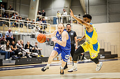 Basketball, bet-at-home Basketball Superliga 2021/22, Platzierungsrunde 9.Runde, SKN St. Pölten Basketball, Oberwart Gunners, Sebastian Käferle (7)