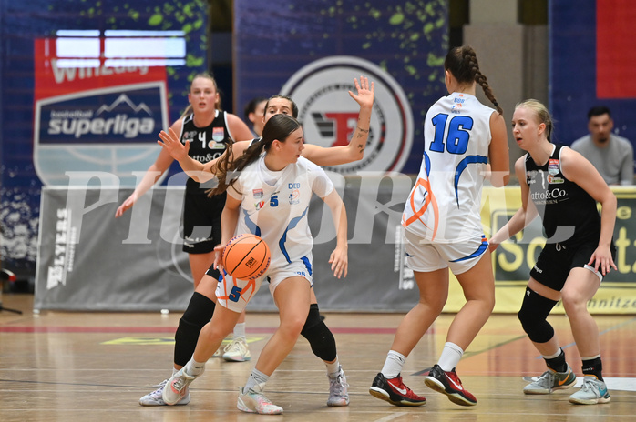 Basketball Superliga 2024/25, Supercup 1.Runde, DBB Wels vs Basket Flames Women,

