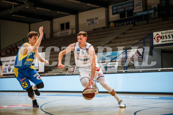 Basketball, bet-at-home Basketball Superliga 2020/21, Platzierungsrunde, 8. Runde, Oberwart Gunners, SKN St. Pölten, Edi Patekar (9)
