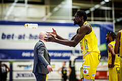 Basketball, Win2Day Superliga 2023/24, Grunddurchgang 16.Runde, SKN St. Pölten, Flyers Wels, Ajiroghene Ogemuno-Johnson (10)