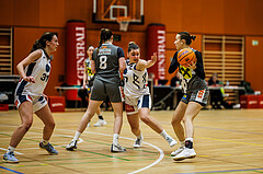 Basketball, Win2Day Basketball Damen Superliga 2024/25, Grunddurchgang 9.Runde, Vienna Timberwolves, Klosterneuburg Duchess, Antonia Dumancic (17), Iva Sanseovic (11)