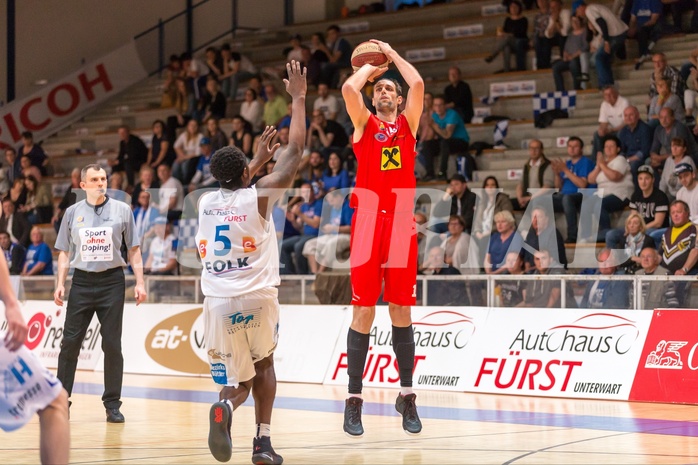 Basketball, ABL 2016/17, Playoff HF Spiel 1, Oberwart Gunners, WBC Wels, Ales Chan (15)