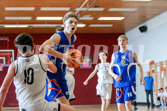 31.03.2025 Österreichischer Basketballverband 2024/25, SLMU14 Basket Flames WAT vs. FSN Baskets Wels