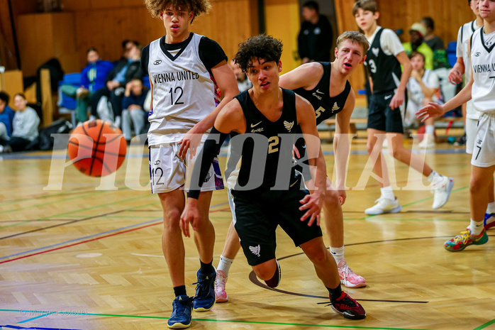 01.12.2024 Österreichischer Basketballverband 2024/25, SLMU16, Post SV Wien vs. Swarco Raiders