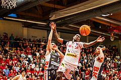 Basketball, win2day Basketball Superliga 2024/25, Playoff Viertelfinale 2. Spiel, Traiskirchen Lions, Klosterneuburg Dukes, Cedric Russell (0)