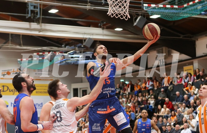 Basketball ABL 2018/19, Playoff HF Spiel 4 BK Dukes vs. Kapfenberg Bulls