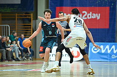 Basketball, Superliga 2023/24, Grunddurchgang 22. Runde, Flyers Wels vs. Vienna Timberwolves,
