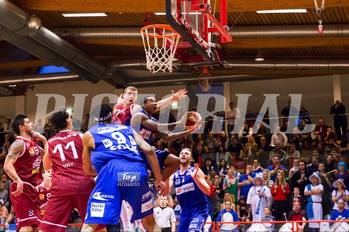 Basketball ABL 2015/16 Grunddurchgang 23.Runde Traiskirchen Lions vs. Oberwart Gunners
