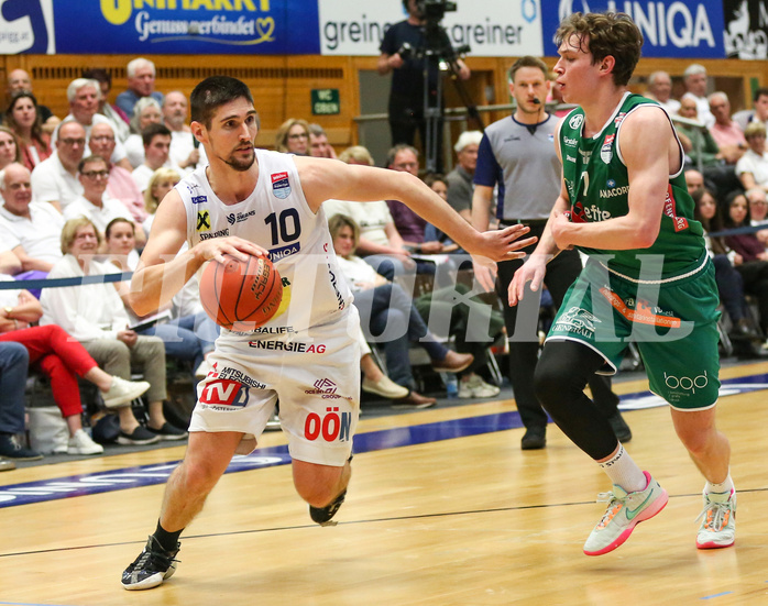 Basketball Superliga 2022/23, Playoff,  Viertelfinale Spiel 1 Gmunden Swans vs. Kapfenberg Bulls