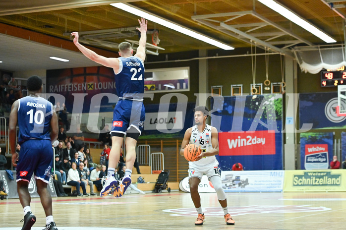 Basketball, Superliga 2023/24, Grunddurchgang 12. Runde, Flyers Wels vs. BBC Nord Dragonz,
