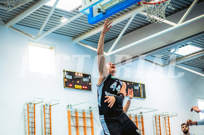 Basketball, Basketball Zweite Liga 2022/23 Playoff, Viertelfinale Spiel 2, Union Deutsch Wagram, Raiders Tirol, Filip Mileta (44)