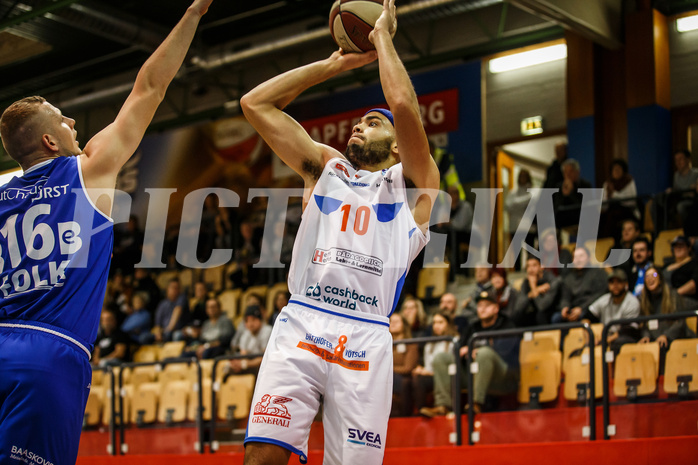 Basketball, Admiral Basketball Superliga 2019/20, Grunddurchgang 10.Runde, Kapfenberg Bulls, Oberwart Gunners, Zachary Braxton (10)