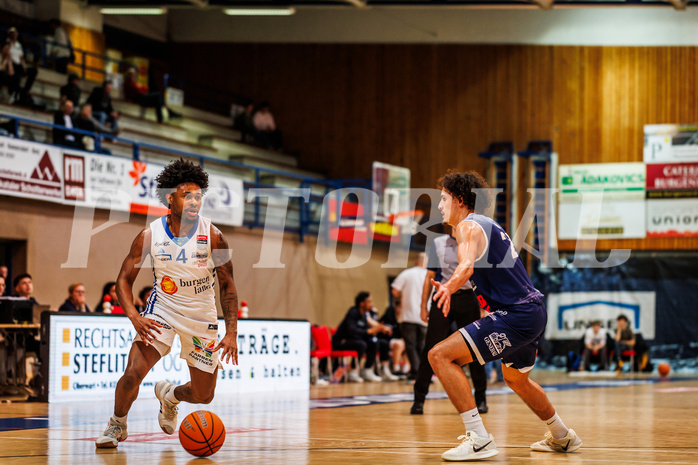 Basketball, win2day Basketball Superliga 2024/25, Grunddurchgang Runde 19, Oberwart Gunners, BBC Nord Dragonz, Caleb Fields (4)