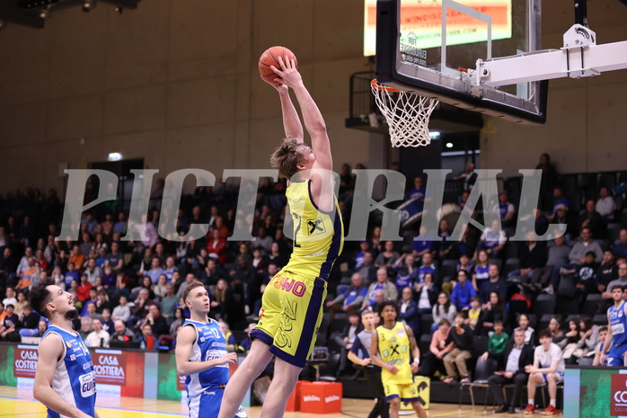 18.02.2023, Graz, Raiffeisen Sportpark Graz, Basketball Superliga 2022/23, Grunddurchgang, Runde 22, UBSC Raiffeisen Graz vs. Unger Steel Gunners Oberwart