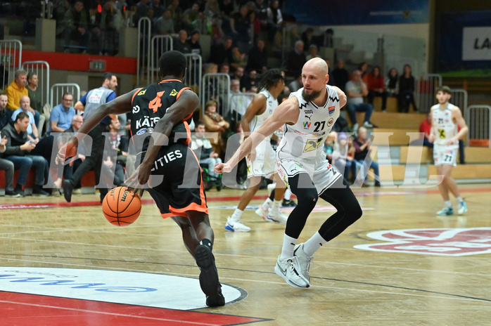 Basketball, Superliga 2023/24, Grunddurchgang 15. Runde, Flyers Wels vs. Fürstenfeld Panthers,
