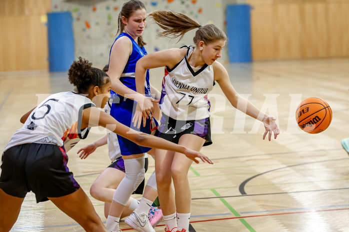 05.04.2025 Österreichischer Basketballverband 2024/25, SLWU16 Vienna United vs. DBB  Basketgirls Wels