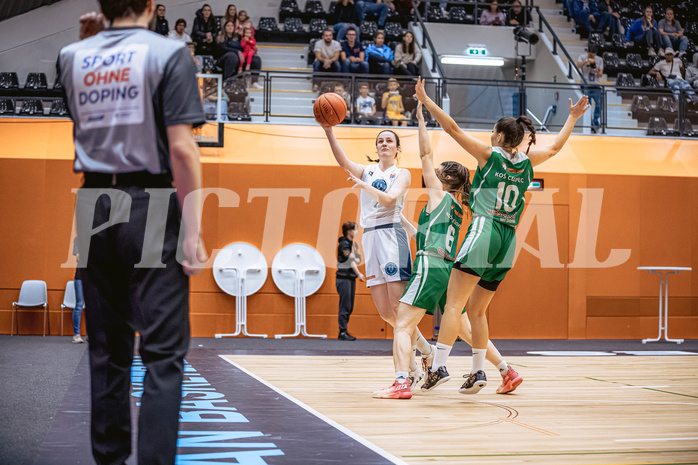 Basketball, Win2Day Basketball Damen Superliga 2022/23, Grunddurchgang 2.Runde, Vienna D.C. Timberwolves, KOS Celovec Damen, Mira Eulering (7)