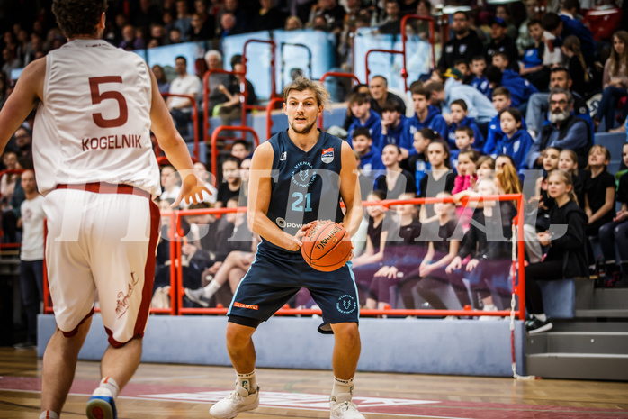 Basketball, win2day Basketball Superliga 2022/23, 10. Qualifikationsrunde, Traiskirchen Lions, Vienna D.C. Timberwolves, Moritz Lanegger (21)