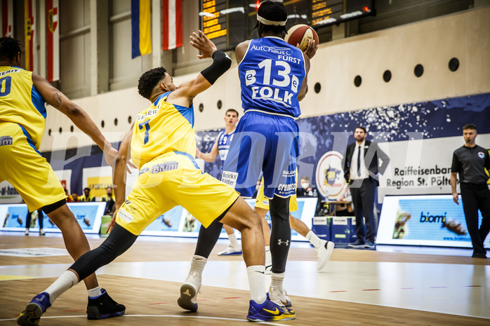 Basketball, bet-at-home Basketball Superliga 2019/20, Viertelfinale 2. Spiel, SKN St. Pölten Basketball, Oberwart Gunners, Quincy Diggs (13)