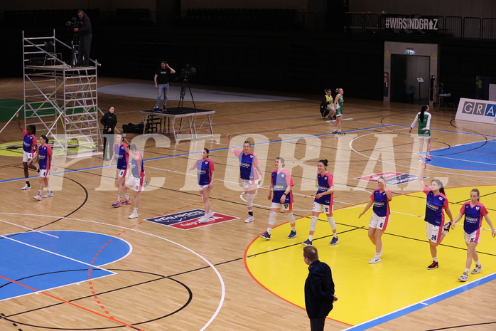 12.03.2023, Graz, Raiffeisen Sportpark, Basketball Damen Superliga 2022/23, Semifinale Spiel 2, UBSC-DBBC Graz vs. UBI Holding Graz,  
