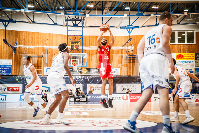 Basketball, bet-at-home Basketball Superliga 2020/21, Grunddurchgang, 16. Runde, Oberwart Gunners, BC Vienna, Richaud Pack (4)