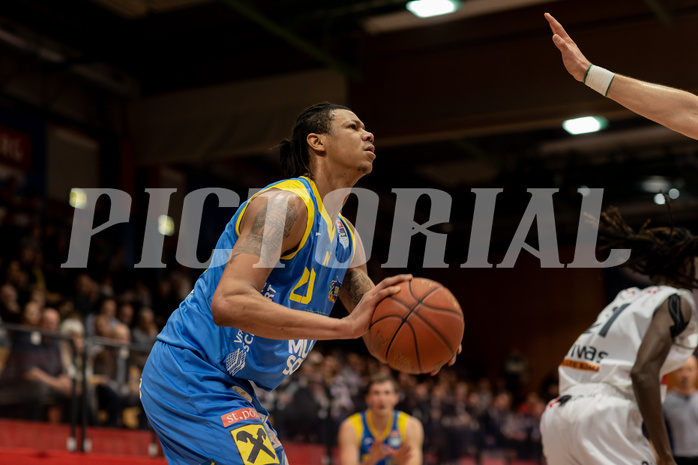 Basketball, Basketball Superliga 2022/23, Grunddurchgang Runde 18, Kapfenberg Bulls, SKN St. P