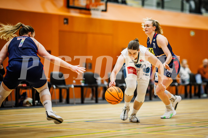 Basketball, Win2Day Basketball Damen Superliga 2023/24, Grunddurchgang 14.Runde, Vienna Timberwolves, SKN St. Pölten, Viktoria Trailovic (15)