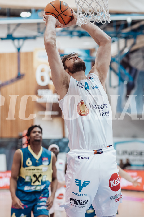 Basketball, Basketball Austria Cup 2023/24, Viertelfinale, Oberwart Gunners, UBSC Graz, Daniel Koeppel (14)