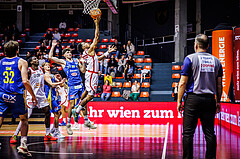 Basketball, Win2Day Superliga 2024/25, Grunddurchgang 6.Runde, BC Vienna, St. Pölten, Keni Rentmeister (17), Zac Owens (2)