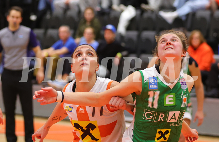Basketball Damen Superliga 2023/24, Playoff, Semifinale Spiel 1 BK Duchess Klosterneuburg vs. UBI Graz