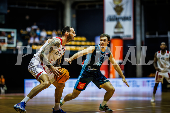 Basketball, Win2Day Superliga 2023/24, Grunddurchgang 8.Runde, BC Vienna, Vienna Timberwolves, Ivan Siriscevic (17)