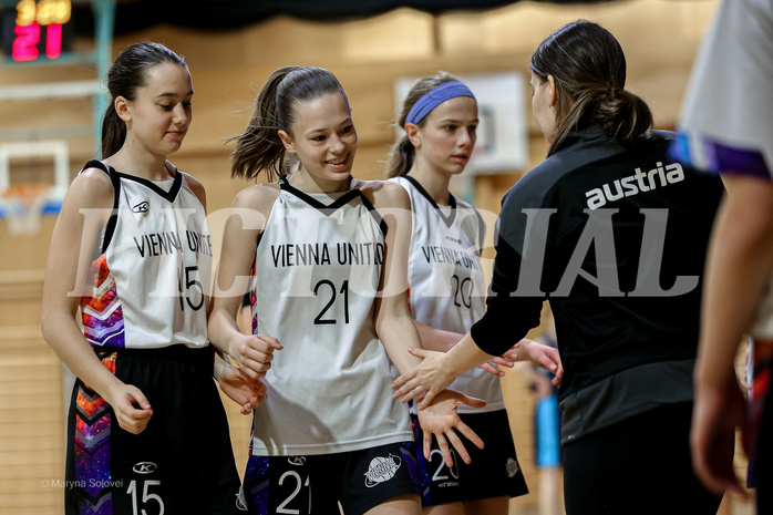 23.02.2025 Österreichischer Basketballverband 2024/25, SLWU14 Vienna United vs. Vienna Timberwolves