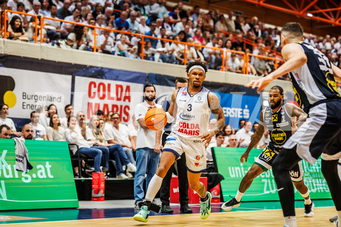 Basketball, win2day Basketball Superliga 2024/25, Playoffs Halbfinale 2. Spiel
, BBC Nord Dragonz, Gmunden Swans, Rayshawn Mart (3)
