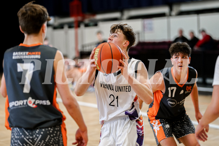 23.03.2025 Österreichischer Basketballverband 2024/25, SLMU16, Post SV Wien vs. Basket Dukes