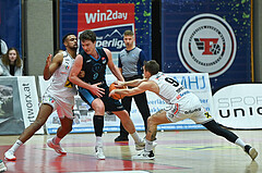 Basketball, Superliga 2023/24, Grunddurchgang 22. Runde, Flyers Wels vs. Vienna Timberwolves,

