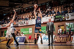 Basketball, ABL 2017/18, Grunddurchgang 33.Runde, Oberwart Gunners, Kapfenberg Bulls, Tobias Schrittwieser (14)