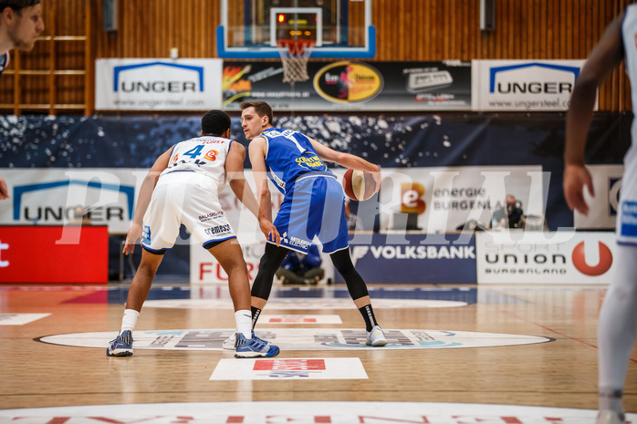 Basketball, bet-at-home Basketball Superliga 2020/21, Grunddurchgang 14. Runde, Oberwart Gunners, Gmunden Swans, Benedikt Güttl (7)