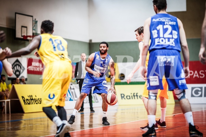 Basketball, ABL 2017/18, Grunddurchgang 29.Runde, UBSC Graz, Oberwart Gunners, Jerome Seagears (5)