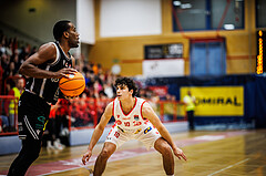 Basketball, Win2Day Superliga 2024/25, Grunddurchgang 15.Runde, Traiskirchen Lions, Fuerstenfeld Panthers, Juan Esteves-Garcia Coffi (16), David Hofstädter (10)